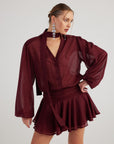 Vanesa Dress Burgundy