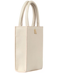 Mini Tote Beige Leather Handbag | Porterist