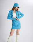 Tweed Skirt Blue  - Porterist 6