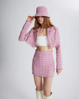 Tweed Skirt Pink  - Porterist 6