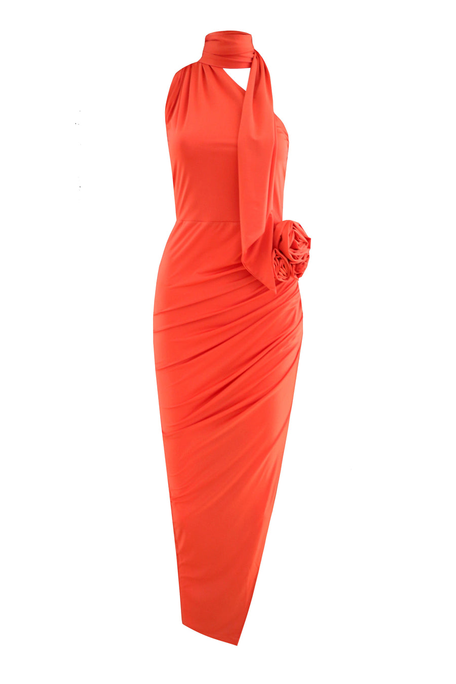 Sienna Orange Midi Dress | Porterist