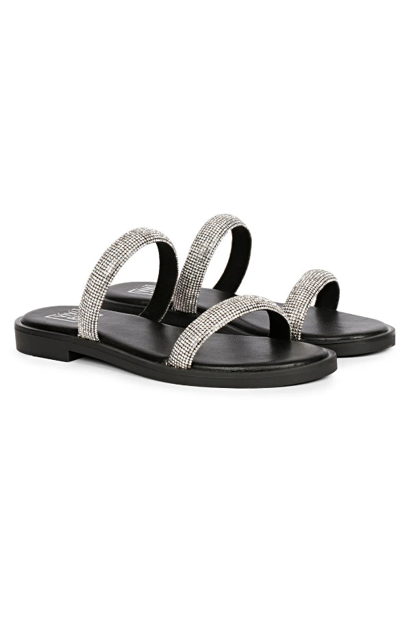 Vivi Blu - Zaeneb Flats Footwear - Black/Silver