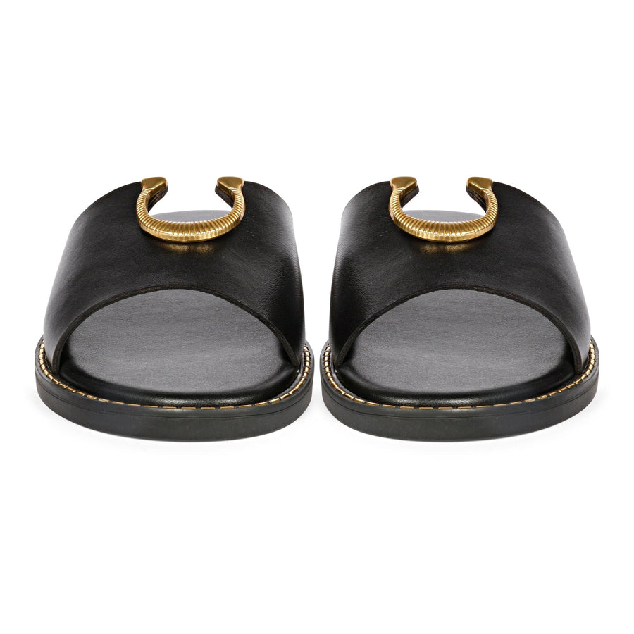 Vivi Blu Amber Flats Footwear Black 