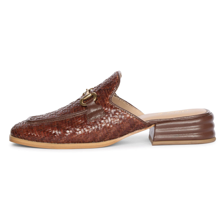 Future Brands Group Brown Izaan Heeled Mule  - Porterist 3