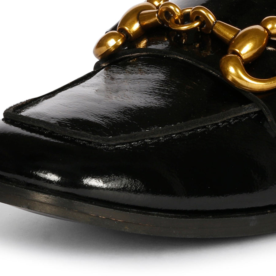 Saint G Jackie Classic Black Loafers Black 