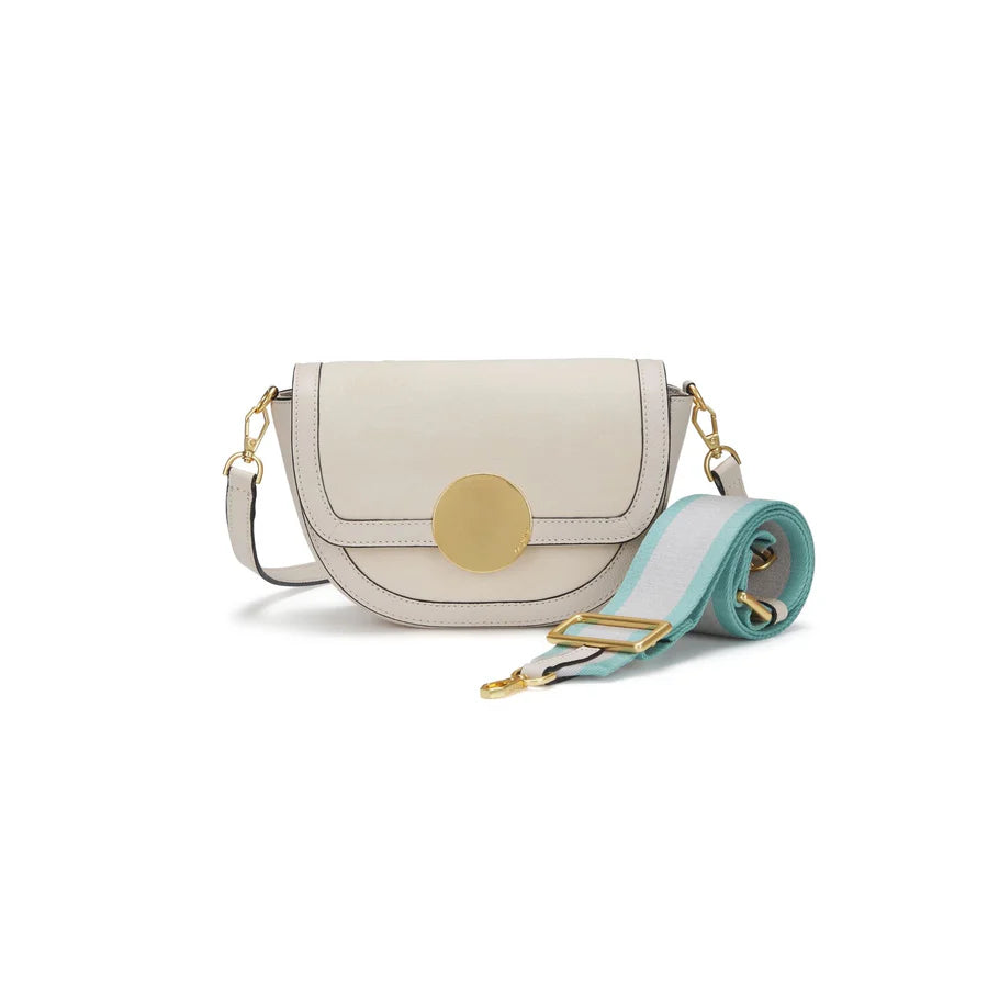 Oryany Lottie Suede Small Crossbody Vintage Cream 