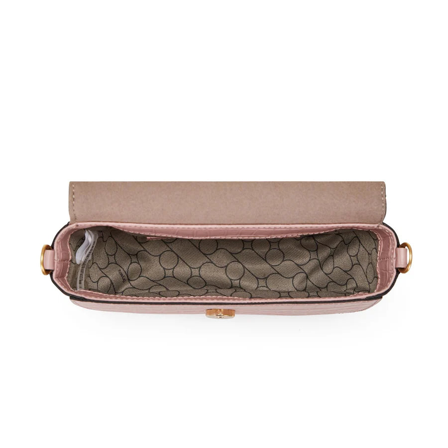 Oryany Lottie Croco Crossbody Small Handbags Vintage Pink 