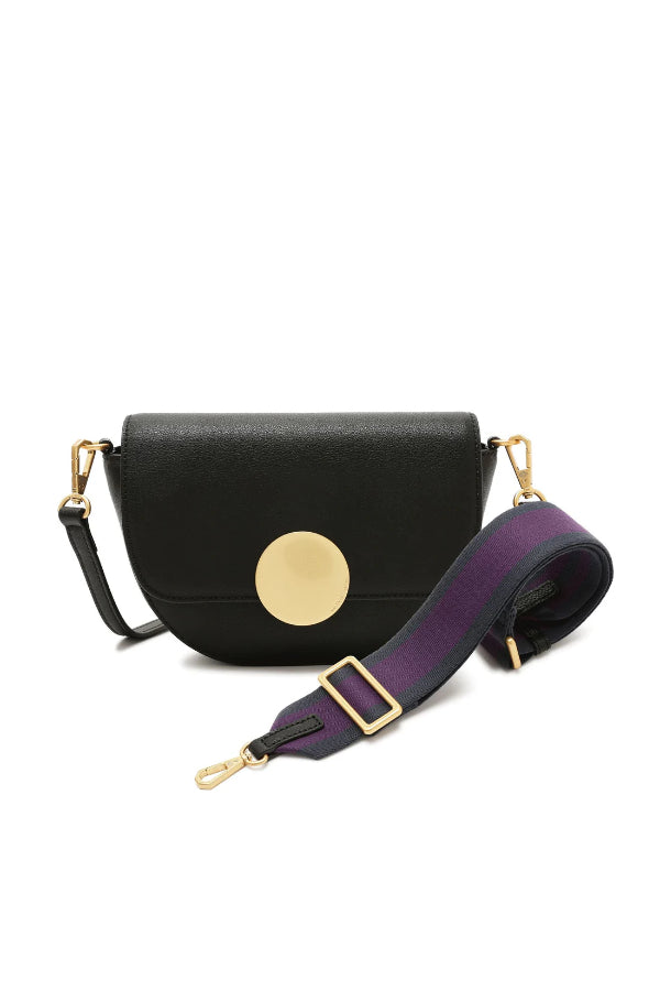 Oryany - Lottie Saddle Crossbody Small Handbags - Black