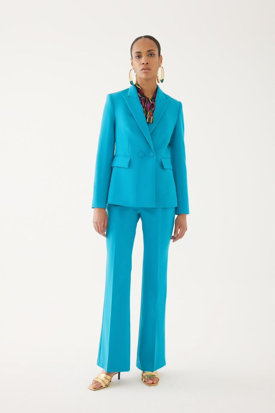 Turquoise Slim Fit Jacket | Porterist