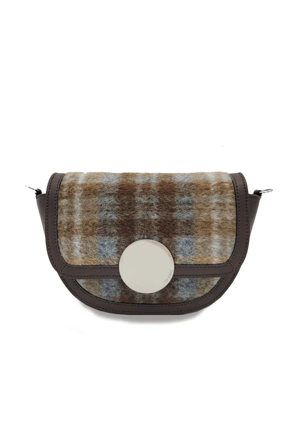 Oryany - Lottie Check Crossbody Small Handbags - Brown