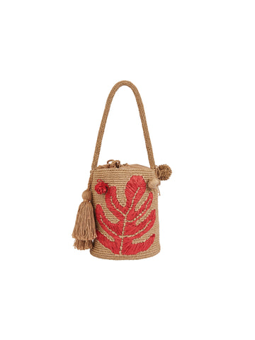 Espiga Coral Beige Shoulder Bag