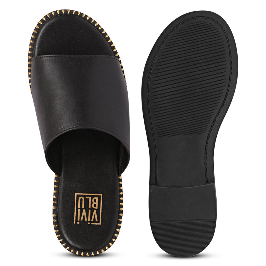 Vivi Blu Kalina Flats Footwear Black 