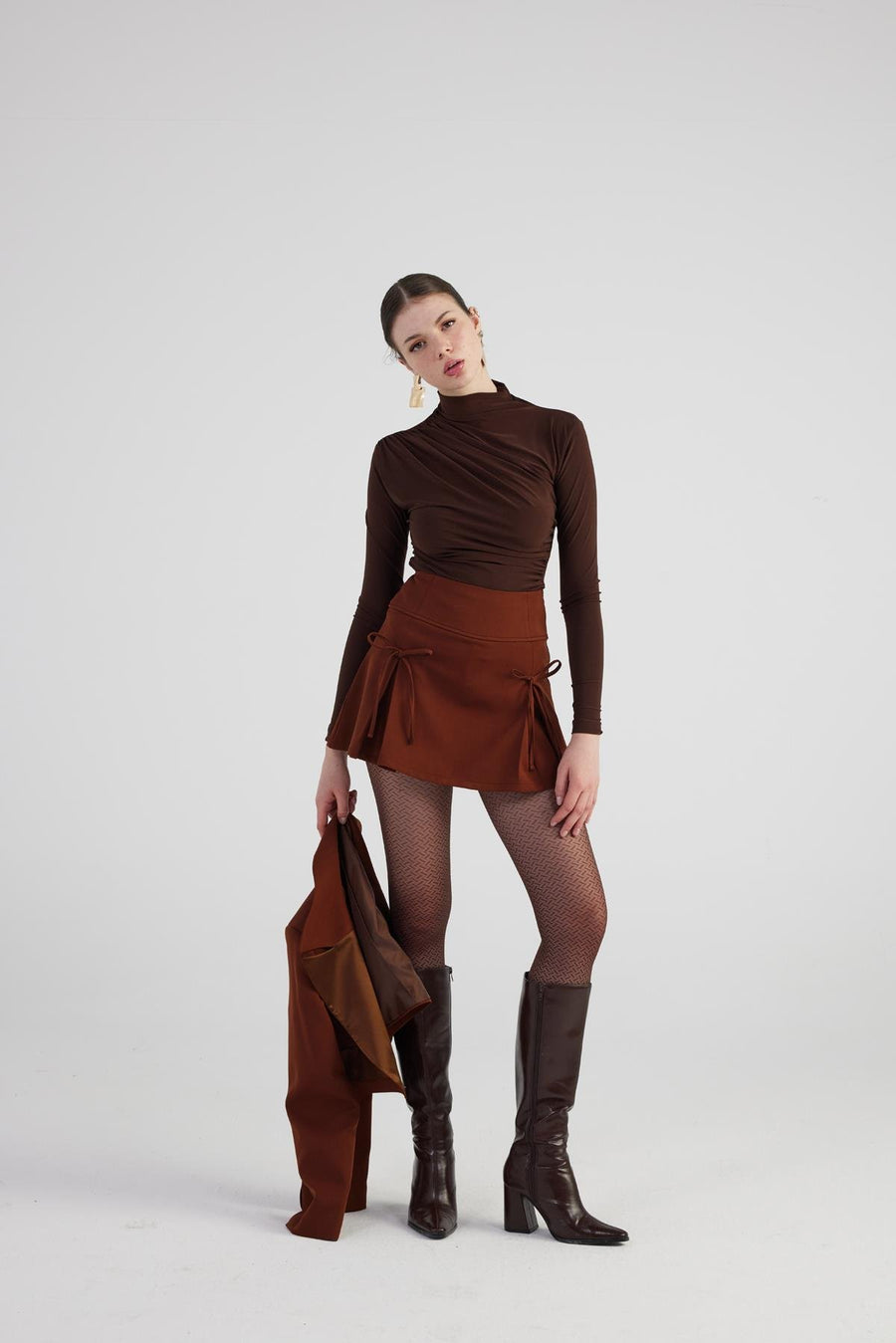 Elena Shorts Skirt Brown