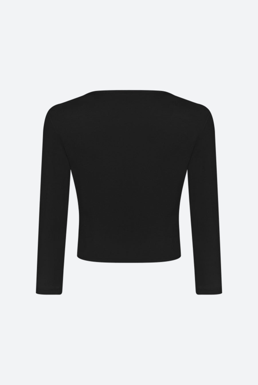 Black Lace - up Long Sleeve Blouse | Porterist