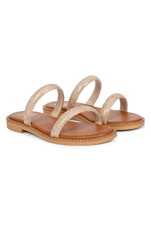 Vivi Blu - Zaeneb Flats Footwear - Champagne