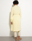 Ribbon Scalloped Crinkle Tunic Yellow