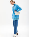 Turtleneck Knitwear Tunic Sky Blue