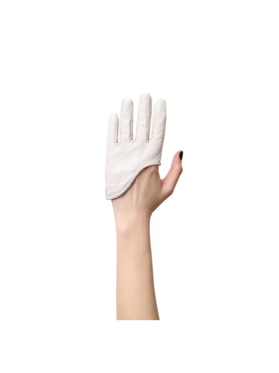 Cream Marseille Leather Gloves