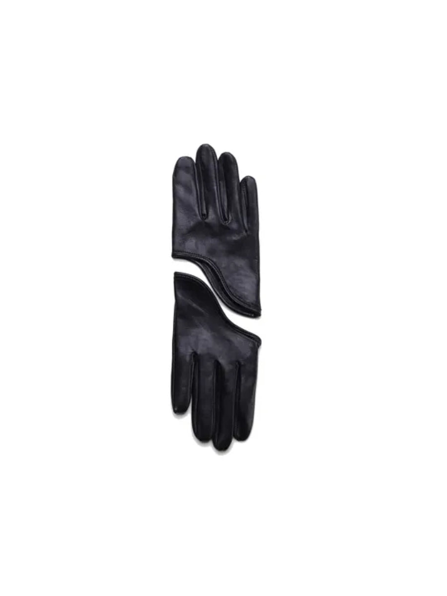 Black Marseille Leather Gloves