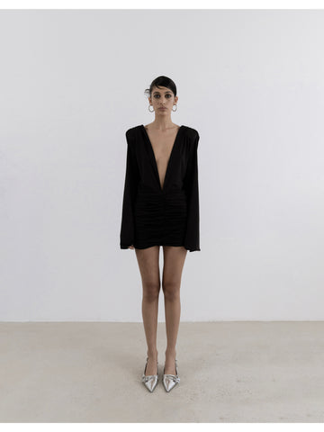 Atelieriz The Natte Black Mini Dress - Porterist 1