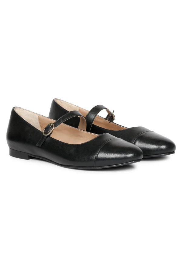 Saint G - Garlen Flat Ballerinas Footwear - Black