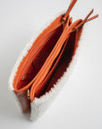 Nicole Bag - Orange Shearling | Porterist