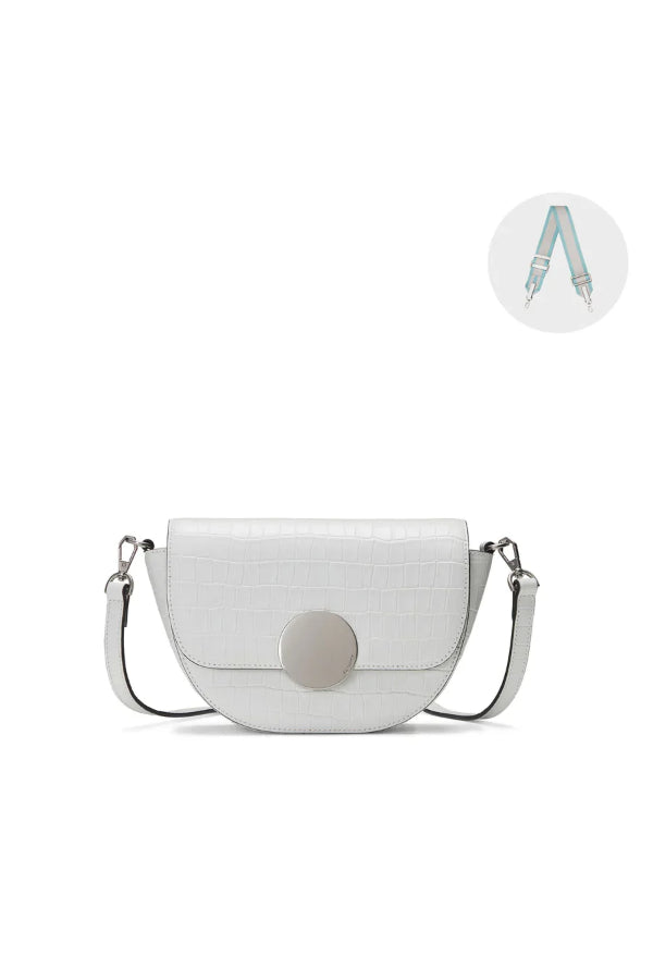Oryany - Lottie Croco Crossbody Small Handbags - Off White