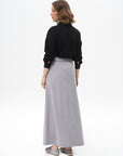 Bell Skirt Gray with Metal Accessories