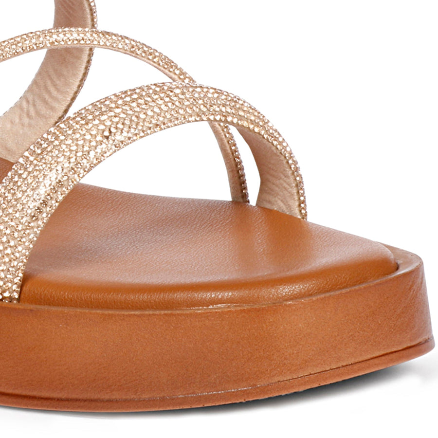 Vivi Blu Ren Flats Footwear Champagne 