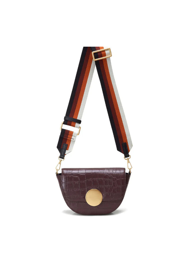 Oryany - Lottie Croco Crossbody Small Handbags - Brown