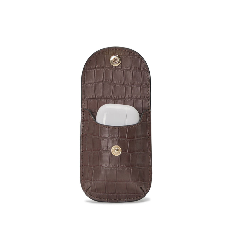 Oryany Rookie Croco Crossbody Medium Handbags Deep Brown 