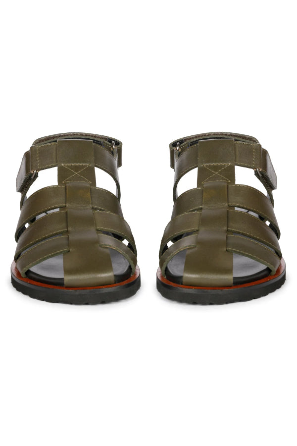 Saint G - Neive Flat Sandals Footwear - Khaki