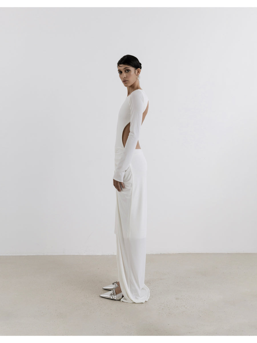 The Chemise White Maxi Dress Fınal Item - Porterist 3