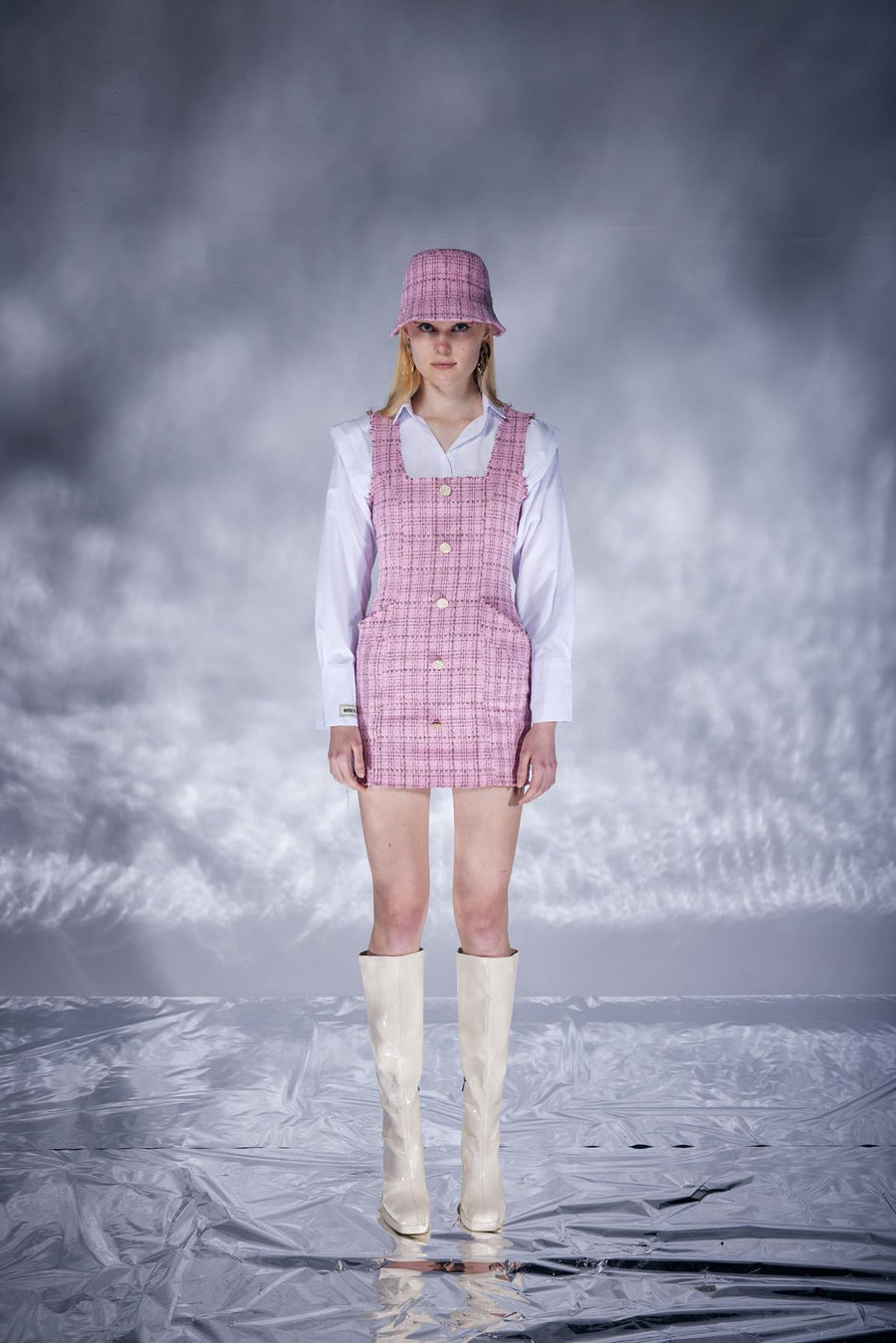 Tweed Dress Pink  - Porterist 4