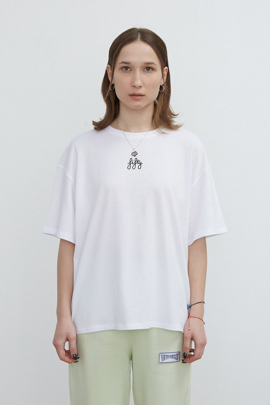 White Oversized Basic T-shirt | Porterist