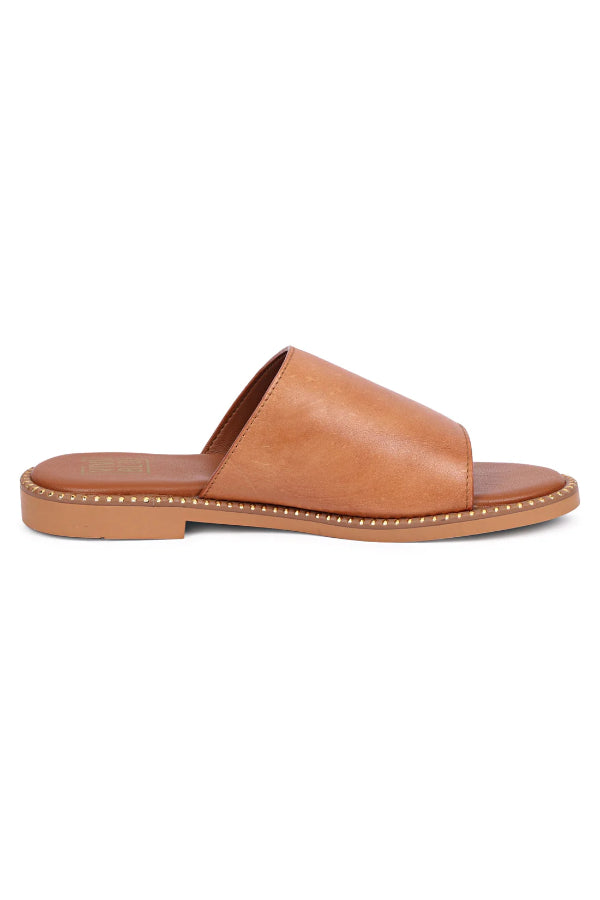 Vivi Blu - Kalina Flats Footwear - Cognac