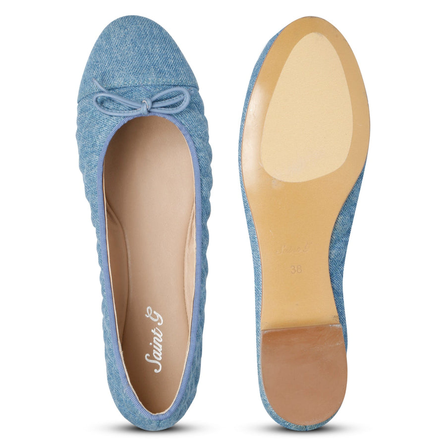 Saint G Zinnia Flat Ballerinas Footwear Blue 