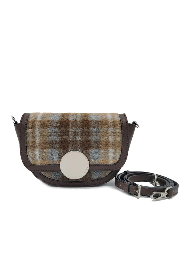 Oryany - Lottie Check Crossbody Small Handbags - Brown