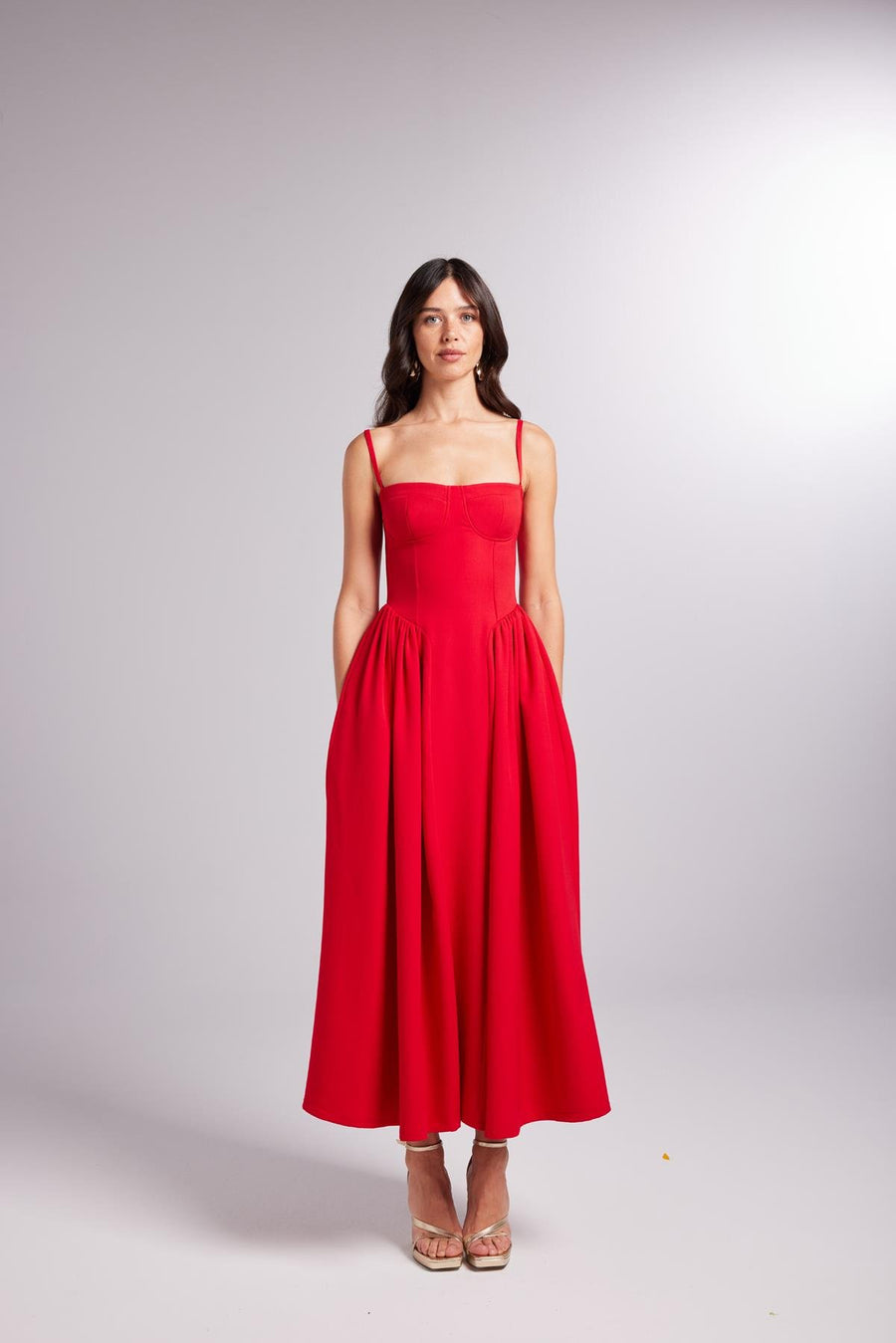 Bridged Dress Red Porterist - 1