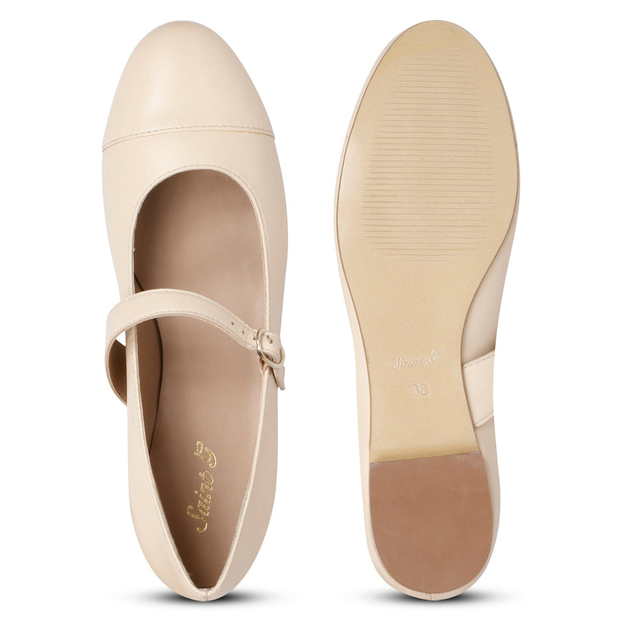 Saint G Garlen Flat Ballerinas Footwear Macadamia 