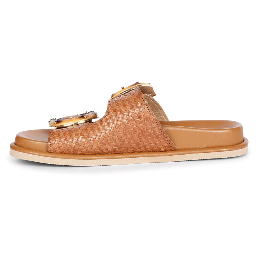 Saint G Venice Flat Sandals Footwear Cuoio 