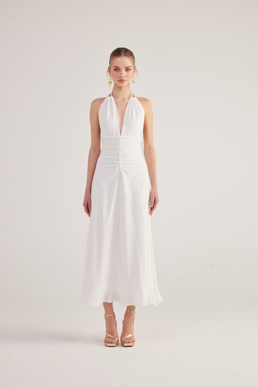 Singa Dress White