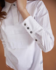 Embroidered Poplin Tunic White