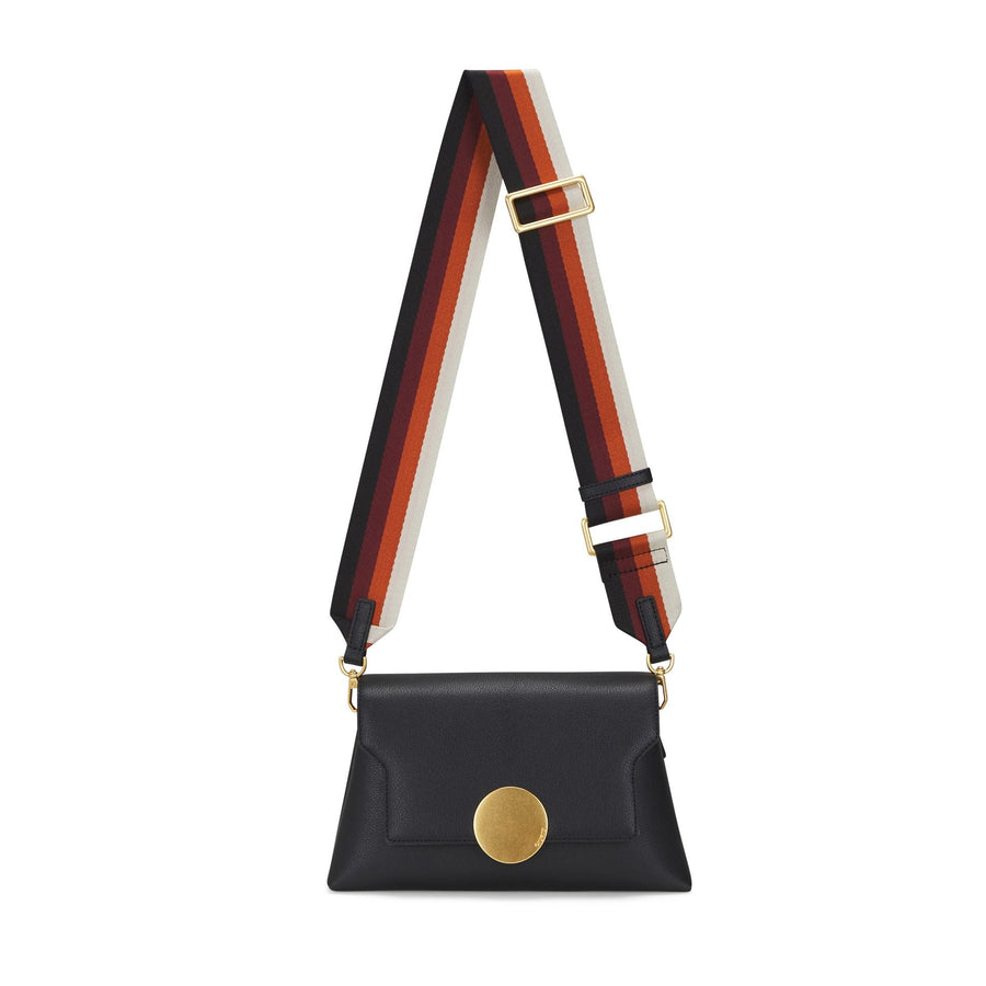 Oryany Lottie Flap Crossbody Medium Handbags Black 