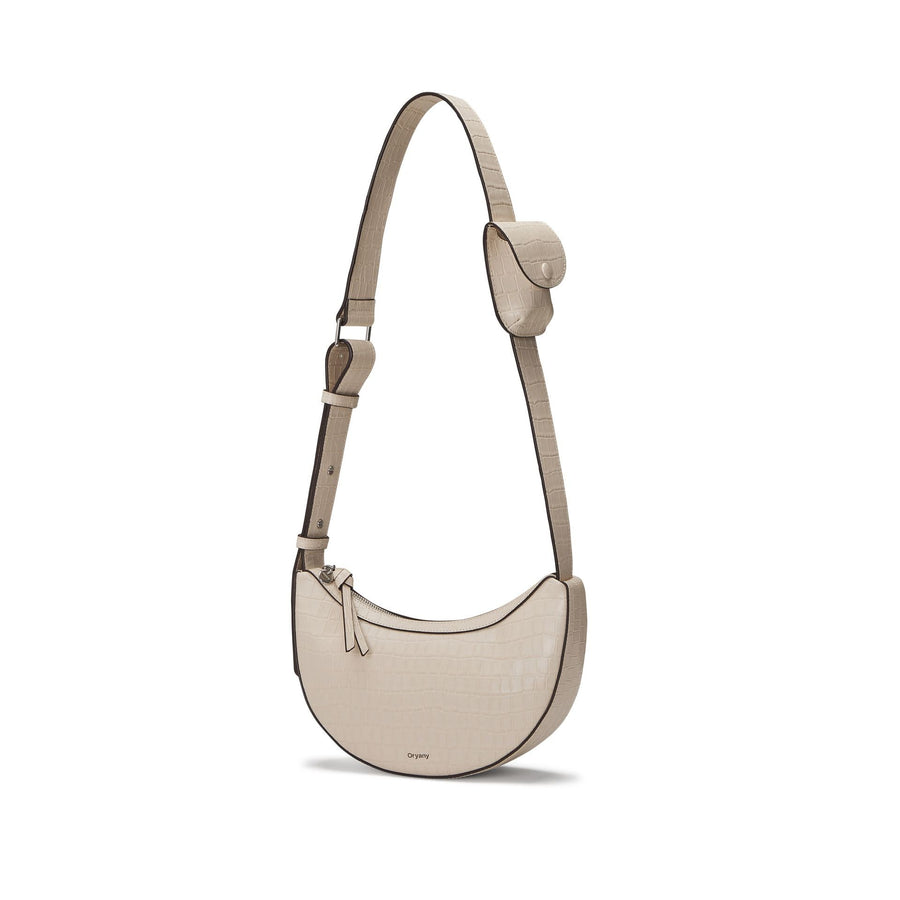 Oryany Rookie Croco Crossbody Medium Handbags Cream 