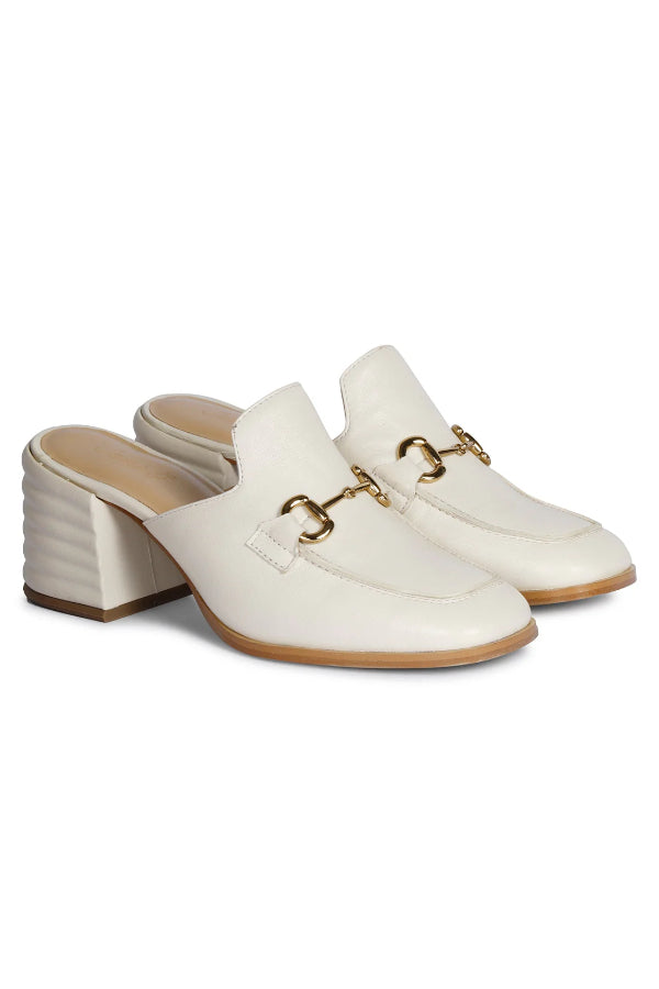 Saint G - Julia Heel Loafers Footwear - Off White