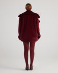 Mobby Fur Jacket Burgundy