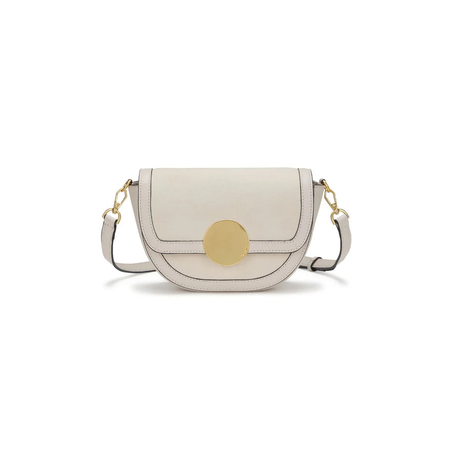 Oryany Lottie Suede Small Crossbody Vintage Cream 
