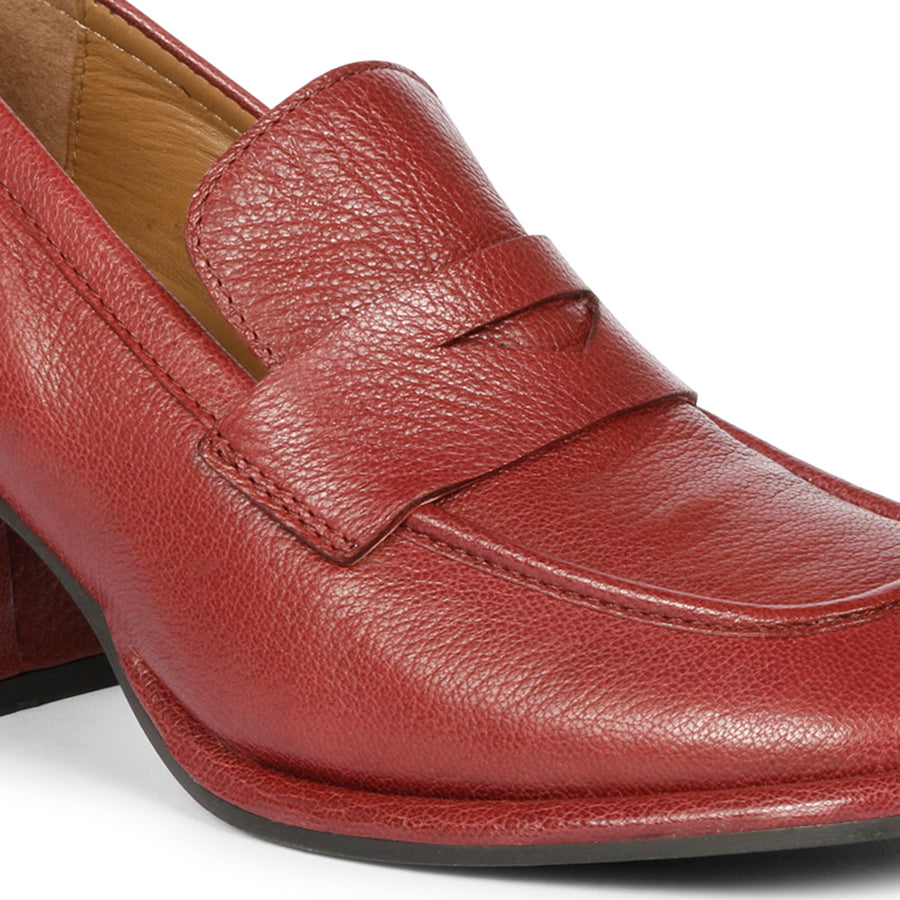 Saint G Viviana Heel Loafers Bordo 