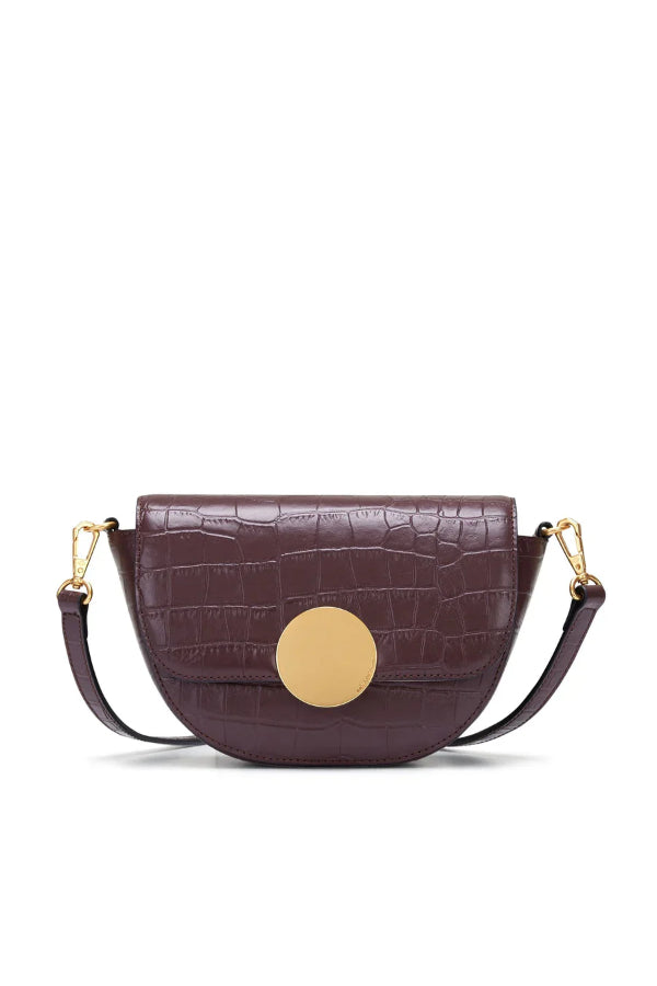 Oryany - Lottie Croco Crossbody Small Handbags - Brown